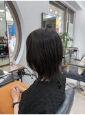 アイロン不使用！癖を活かしたミディアムレイヤー