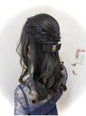 ハーフアップ