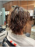 MEN’S HAIR/サーフカール/刈り上げセンターパート/<理容室>