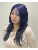 アフューズバイストゥー(Vfuse by StueW) 透明感ネイビーブルー/暗髪ブルーカラー