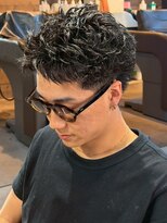 リット 天文館店(Lit.) メンズパーマ ツーブロック スパイキーショート 束感 天文館