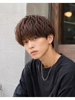 MEN's Baguz MEN'Sカット/ MEN'Sパーマ/ MEN'Sカラー 韓国風重めマッシュニュアンスパーマ束感メンズヘア人気トレンド