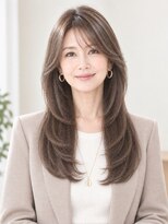 トウジュール(toujours)&nbsp;韓国ロングレイヤー　ハッシュカット　小顔効果