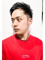 フジヤマ バーバー ショップ(FUJIYAMA BARBER SHOP)&nbsp;オールバック七三ツイストパーマコンマヘア