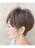 大人ショートボブ☆40代髪型カジュアルショート☆