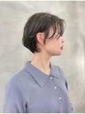オリーブグレージュ×春パーマ