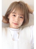 大人可愛い20代30代40代◎似合わせカットイメチェン流しバング
