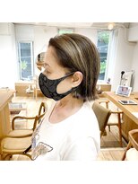 ラナ 渋谷(Lana)&nbsp;【Chill】イメチェン!前髪も大人かわいい白髪ぼかしハイライト