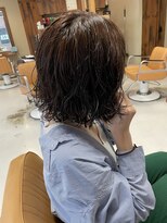 ヘアー アイス ルーチェ(HAIR ICI LUCE)&nbsp;ボブパーマ ウェーブパーマ 緩めパーマ 担当山中
