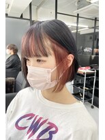 リア 大阪梅田(Ria)&nbsp;～インナーカラー　ピンクレッド～ 【Ria 大阪 梅田】