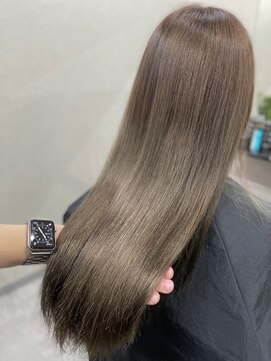 スラッシュ(SLASH) 髪質改善/グレージュ/透明感カラー/ナチュラル/艶髪