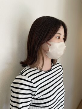 リアン 熊谷本店(Rien) 外はねボブ×インナーベージュ