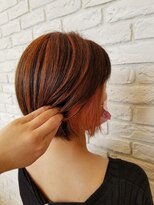 パザパ 交り江店(PA.ZA.PA.)&nbsp;コーラルピンク♪ハイライトインナー/イヤリングカラー/20代30代