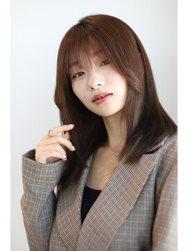 ヘアーアンドメイク エクリ 不動前店(Hair&Make equri) 【不動前美容室】ミディアムストレート