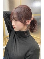 トッカ 三ノ宮店(tocca)&nbsp;顔まわりカット/レイヤーカット/ピンクブラウン