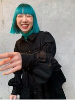 カンナ オーガニック ヘアデザイン(CANNA ORGANIC & HAIR DESIGN)&nbsp;【CANNA/ケアブリーチ】ターコイズボブ