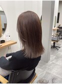 切りっぱなしミディアム×アッシュブラウン