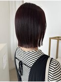 福井 大和田 切りっぱなしボブ ピンクカラー