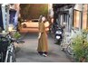 カット+リタッチカラー+コスメパーマ+トリートメント　￥17500～