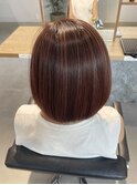 白髪ぼかしハイライト/コントラストハイライト/ピンクベージュ