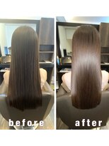 アールサロンプラスキャスパ 自由が丘(Rrsalon+CASPA) 《髪質改善》R.HASエクソソーム水素トリートメント+カラー