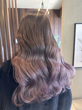 ブランシェ 小牧店(BRANCHE) 透明感たっぷり☆グラデーションラベンダーカラー〔西尾〕