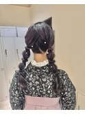 編みおろしツイン