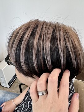 リーラ(Lila) メンズアンブレラカラー×白髪ぼかし