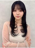 レイヤー/ネビージュ/韓国ヘア/イメチェン/縮毛矯正/中野/