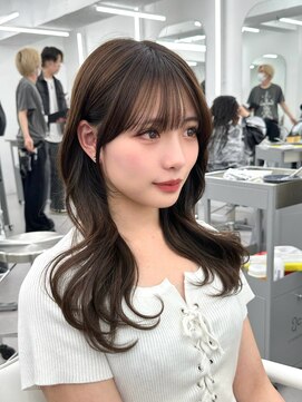 アマトウキョウ アユンチェ(AMA TOKYO×AYUNCHE) 前髪顔まわり韓国ヘアレイヤーカットサイドバンク2wayバンク韓国