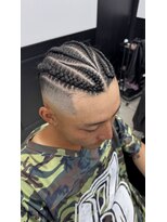 メンズラピス 栄店(Men's Lapis)&nbsp;デザインコーンロウ×スキンフェード