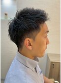 men's/メンズ/スパイキーショート/フェード/ニュアンスパーマ