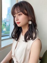 アフロート エル 錦糸町(AFLOAT L) 20代30代に人気!後れ毛がかわいい暗髪の韓国風くびれヘア