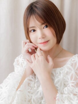 カバーヘア ブリス 志木南口駅前店(COVER HAIR bliss) 美髪艶感ストレート大人美人ひし形ミニマルボブY志木30代40代