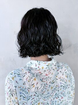 アルバム 銀座(ALBUM GINZA) 黒髪小顔ボブミディアムおくれ毛_ba570881