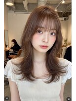 ケシキ 表参道 原宿(kesiki.)&nbsp;ミディアムレイヤー/ミディアムヘア/顔周りレイヤー