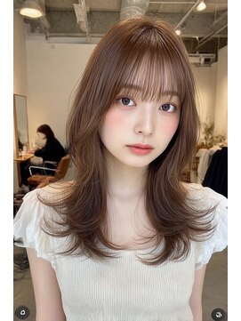 ケシキ 表参道 原宿(kesiki.) ミディアムレイヤー/ミディアムヘア/顔周りレイヤー