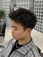 刈部倶楽舞 難波店 短髪パーマ【スパイキーショート/ツイスト/ピンパーマ】