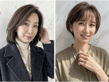 モアナ ルア バイ ヘッドライト 平塚店(Moana Lua by HEADLIGHT)の写真/大人女性に人気！白髪ぼかしで赤みを無くし、透明感あふれる髪へ導く♪