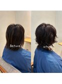 垢抜けニュアンスパーマ☆朝の時短にオススメ！