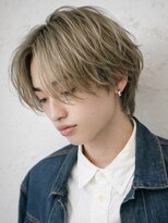 メイキー メンズ 本厚木(MA-IKI)&nbsp;メンズヘアナチュラルセンターパートハイトーン/メイキー本厚木