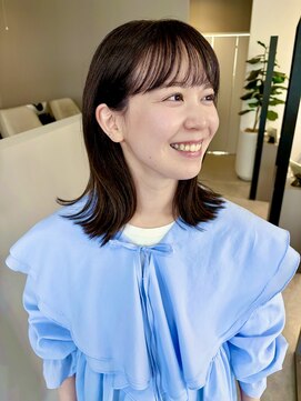 ヘア アンド メイク アートレス(Hair and Make Art less) ばっさりカットからの暗くても垢抜けるカラー