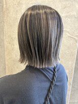 アリアヘアー(Aria hair) 【バレイヤージュ】【切りっぱなしボブ】