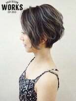 ワークス ヘアデザイン(WORKS HAIR DESIGN) バイヤージュカラーショートヘアー