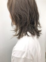 キューズ クラブ(cuz KLUB)&nbsp;【cuzKLUB】ミディアムレイヤー×アッシュベージュ