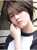 外国人風マッシュショート