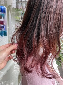 ヘアーアンドメイク シーク 八王子(HAIR&MAKE SeeK) ピンクカラー