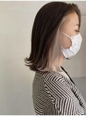 インナーカラー イヤリングカラー ホワイト【sk】