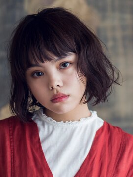 カカン(Kakan) 【kakan鎌倉】ゆるふわ切りっぱなしボブ