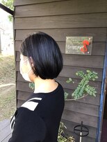 ナンバーエイト(number eight)&nbsp;ダークグレージュヘルシーショートボブサラツヤ髪美髪ナチュラル